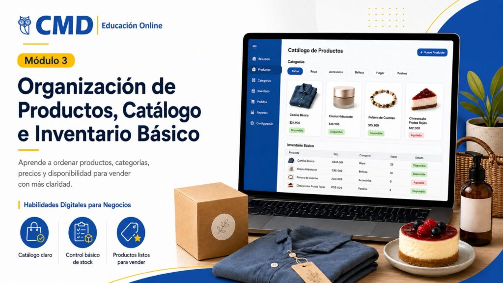 Organización de Productos, Catálogo e Inventario Básico