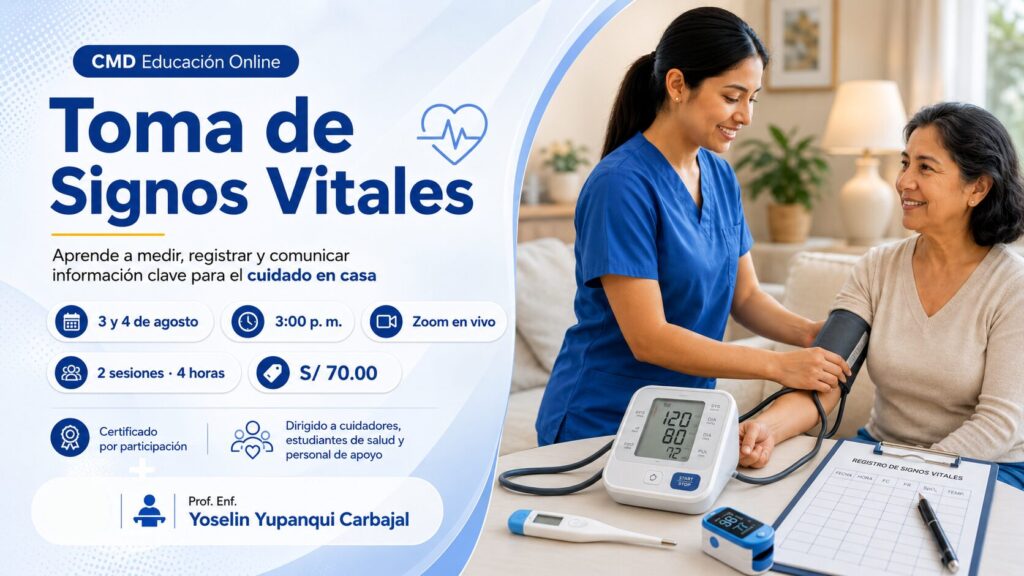 Aprende a medir, registrar y comunicar información clave para el cuidado en casa, con una formación práctica, clara y orientada a tomar mejores decisiones al acompañar a una persona.