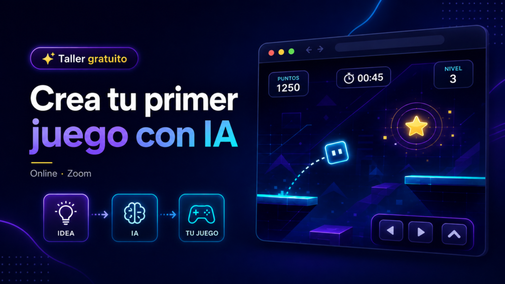 Diseña, genera y personaliza un pequeño juego web propio, aunque nunca hayas programado.